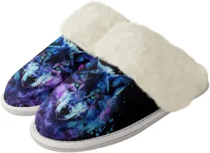 Fuzzy Slippers for Women Men Non-Slip Winter Home Shoes Unisex Soft House Slippers