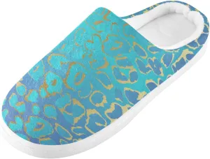 GAIGEO Slippers Women Doodle Cow Black White, Memory Foam Winter Shoes for Women, Soft Comfort for Home or Outdoor Use