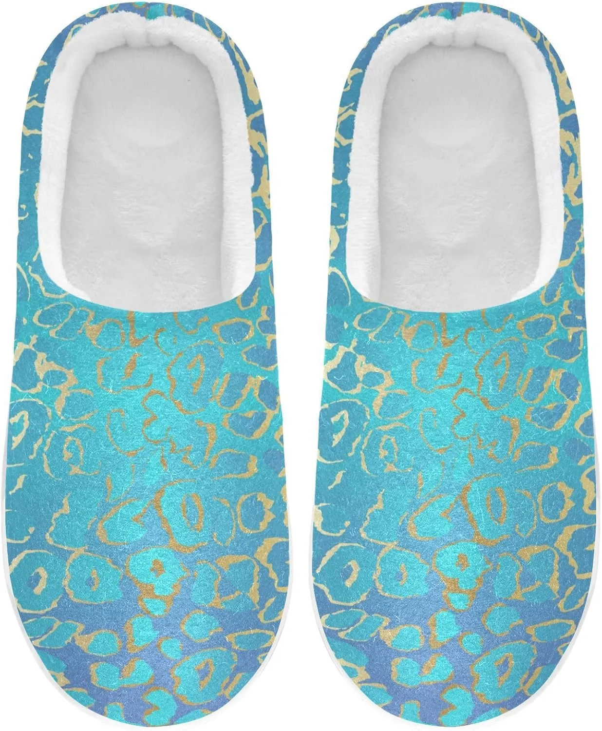 GAIGEO Slippers Women Doodle Cow Black White, Memory Foam Winter Shoes for Women, Soft Comfort for Home or Outdoor Use