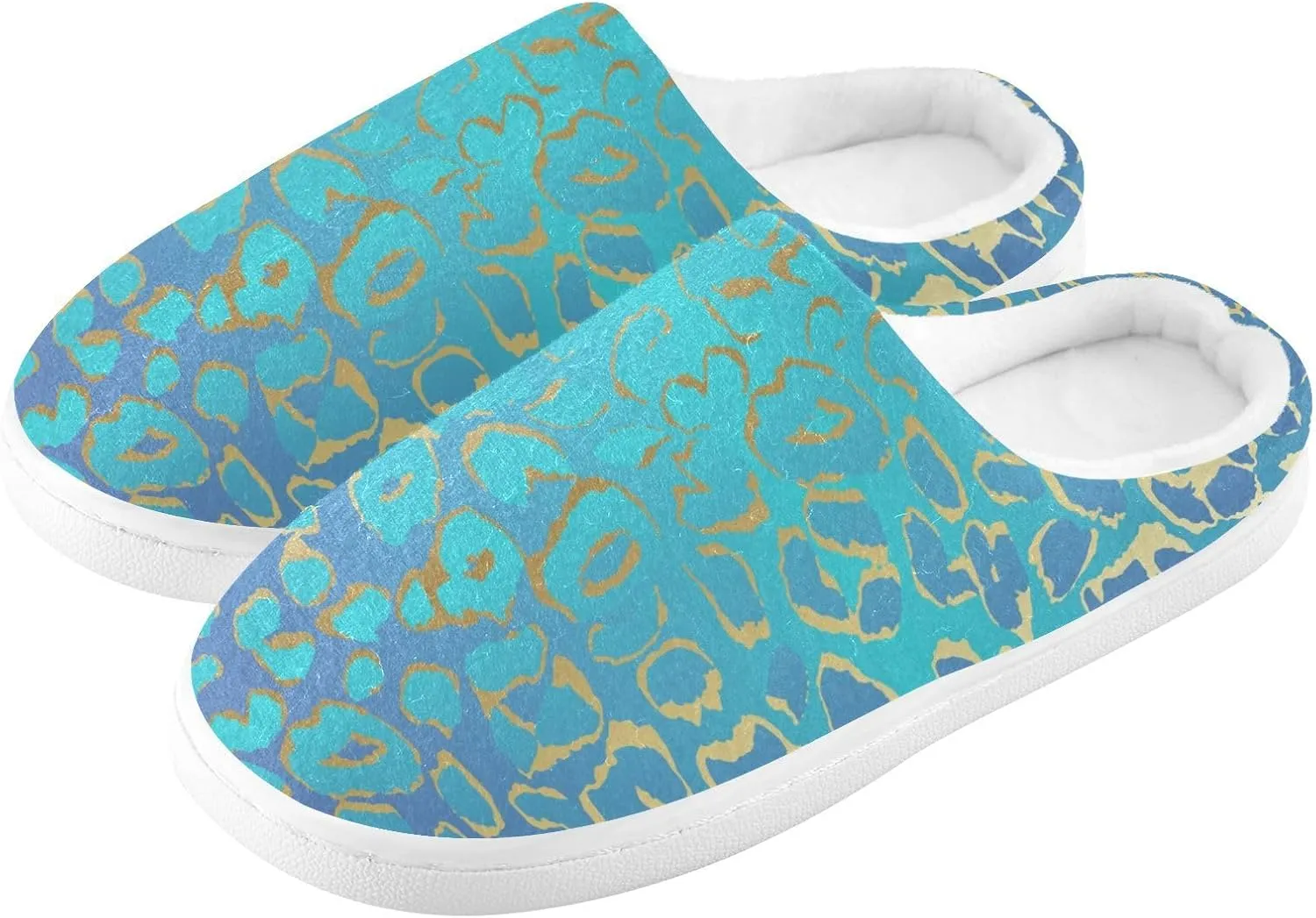 GAIGEO Slippers Women Doodle Cow Black White, Memory Foam Winter Shoes for Women, Soft Comfort for Home or Outdoor Use