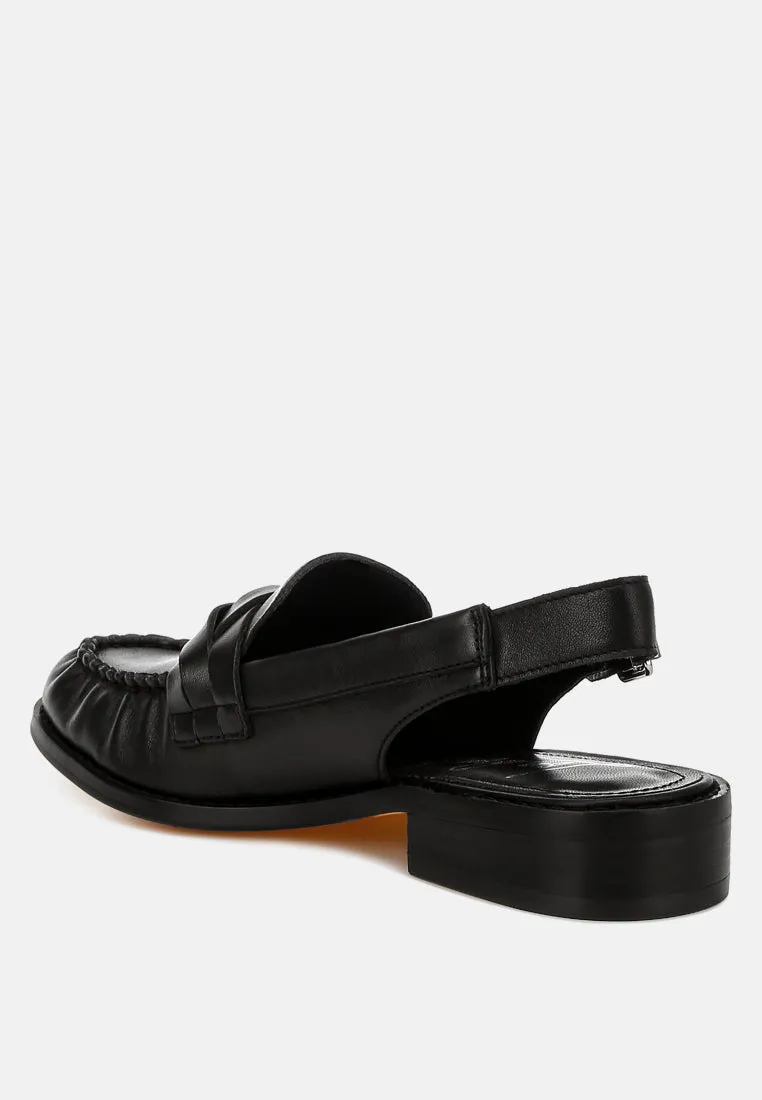 Genuine Leather Loafer Sandals By RAG