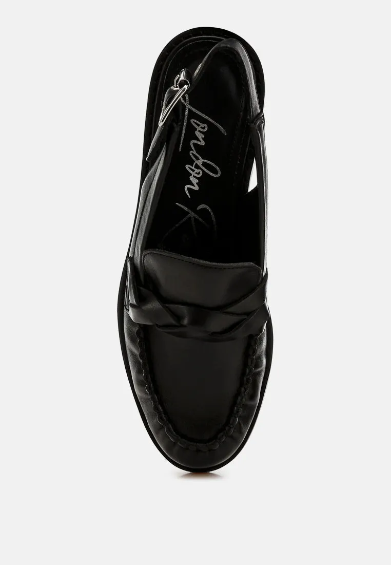 Genuine Leather Loafer Sandals By RAG