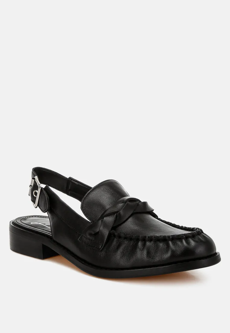 Genuine Leather Loafer Sandals By RAG
