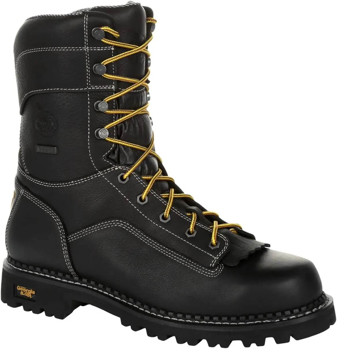 Georgia Boot Men's Amp Lt Low Heel Composite Toe Logger Industrial Boot