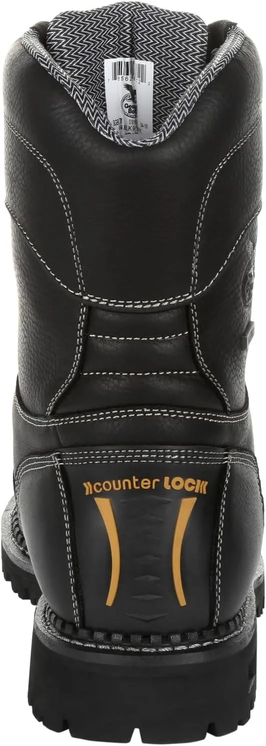 Georgia Boot Men's Amp Lt Low Heel Composite Toe Logger Industrial Boot