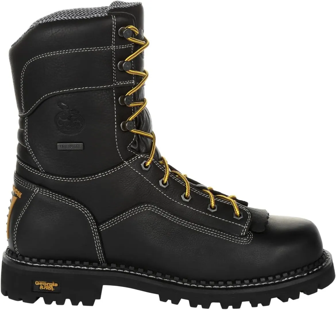 Georgia Boot Men's Amp Lt Low Heel Composite Toe Logger Industrial Boot