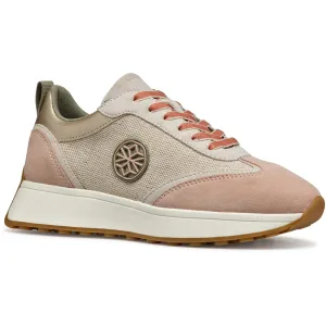 Geox D AMABEL Synthetic Polyurethane Women's Light Sand/Light Taupe Trainers