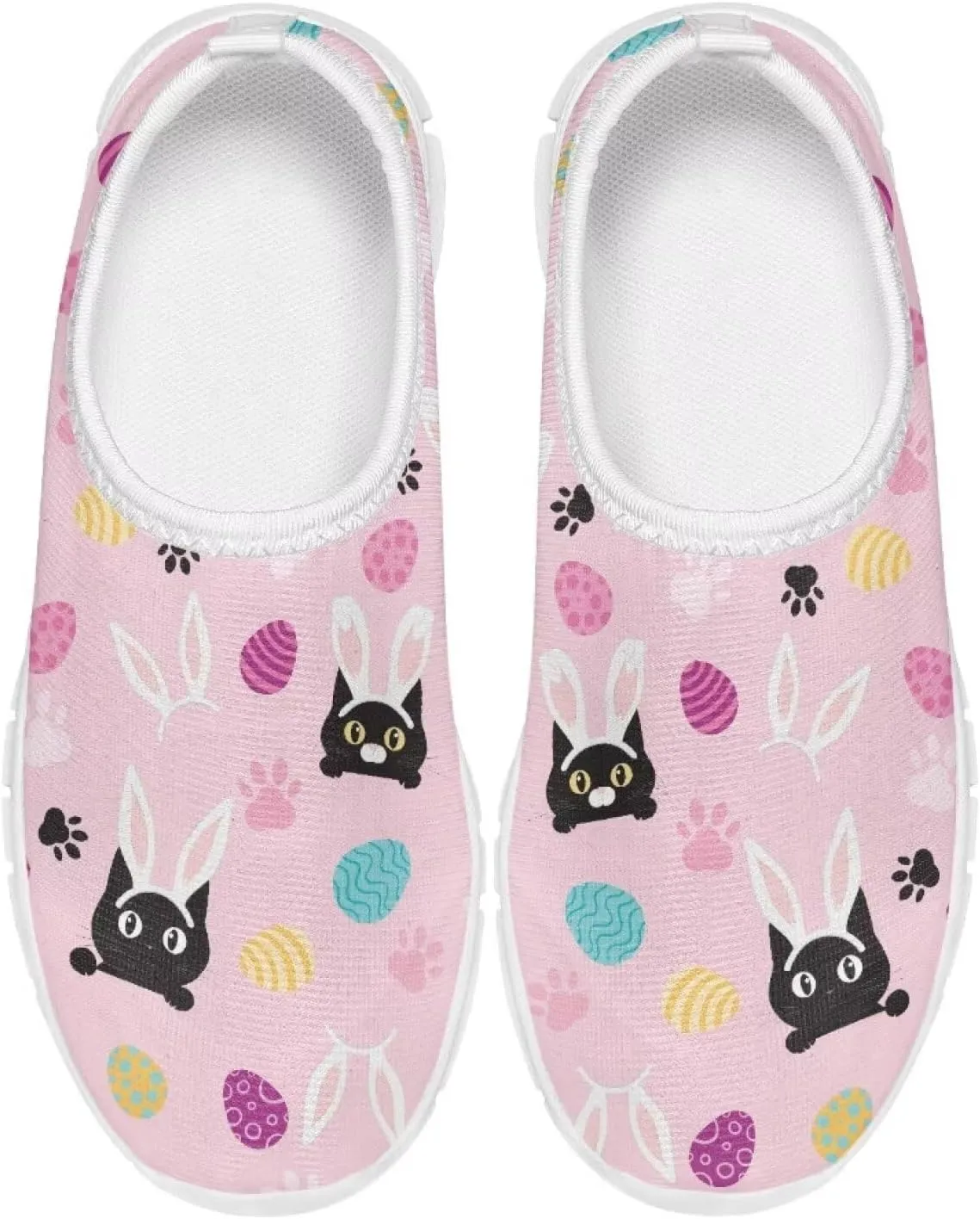 Girls Easter Gift Shoes Non Slip Tennis Slip On Shoes for Holiday Travel