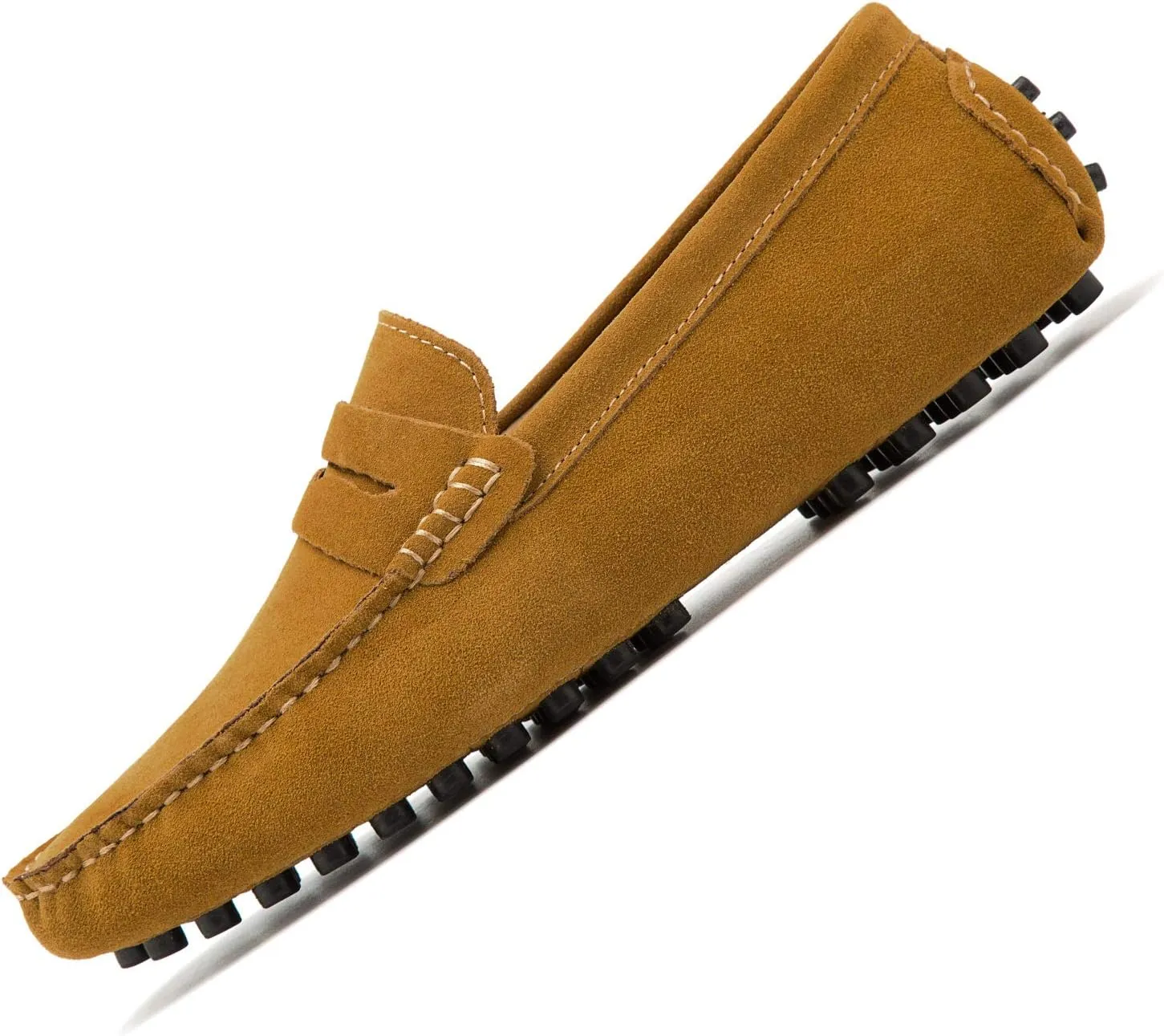 Go Tour Men's Penny Loafers Moccasin Driving Shoes Slip On Flats Boat Shoes