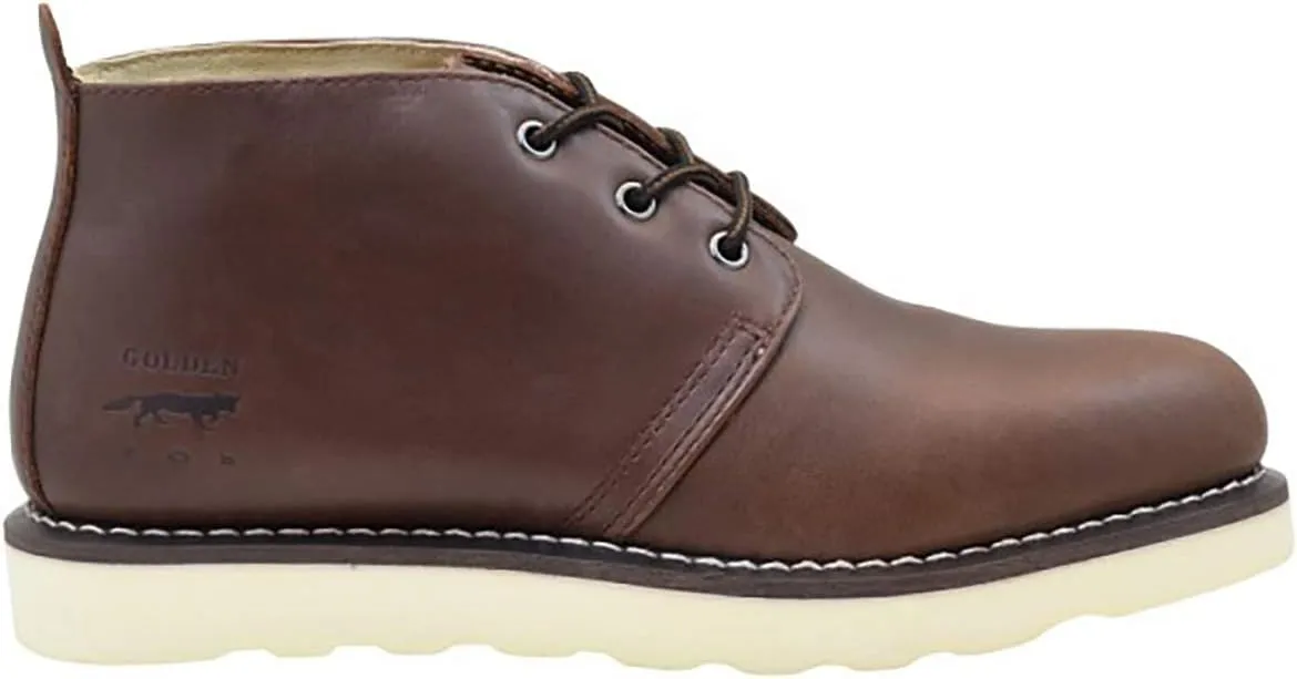 Golden Fox Men's American Heritage Work Chukka Boot with Lightweight Oil Resistant Wedge Sole for Construction