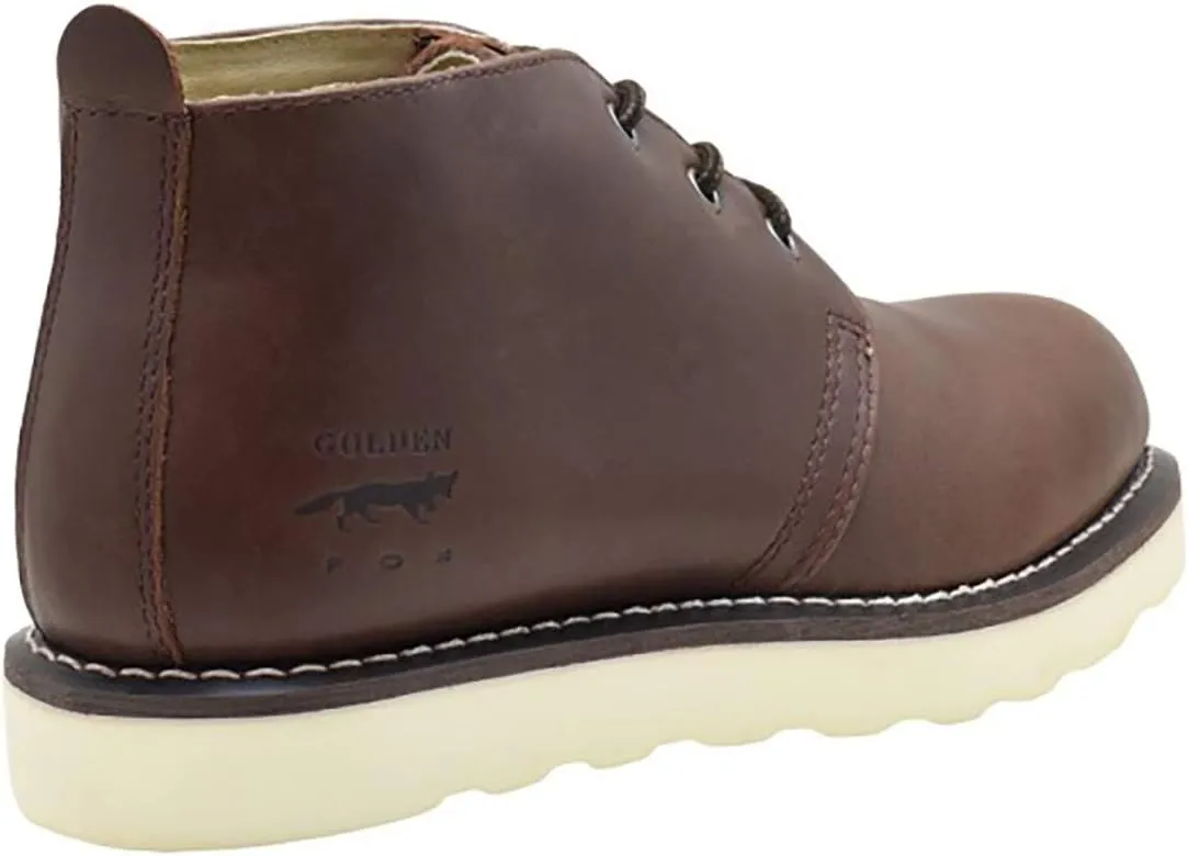 Golden Fox Men's American Heritage Work Chukka Boot with Lightweight Oil Resistant Wedge Sole for Construction