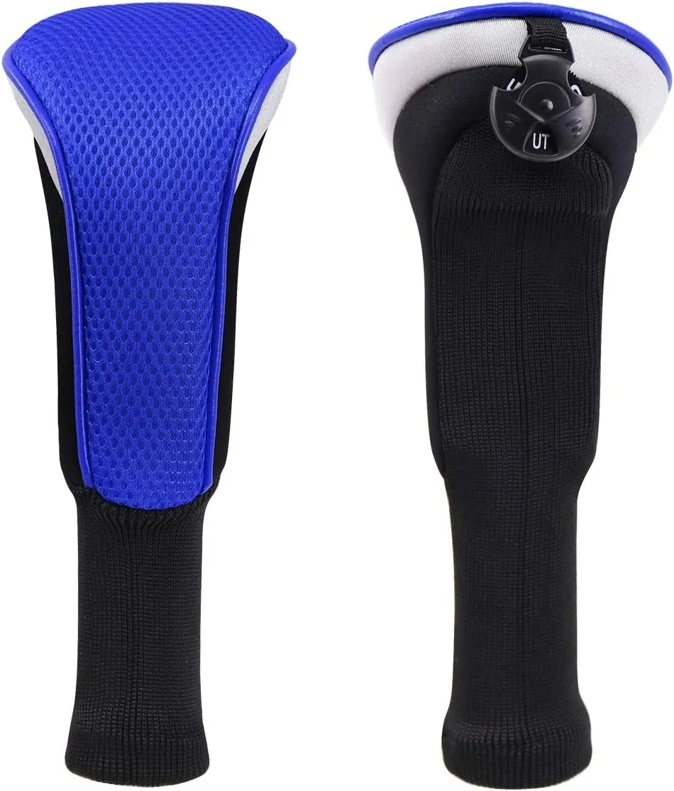 Golf Club Sock Long Neck Mesh Hybrid Putter Headcover Head Covers Interchangeable w/No. Tag