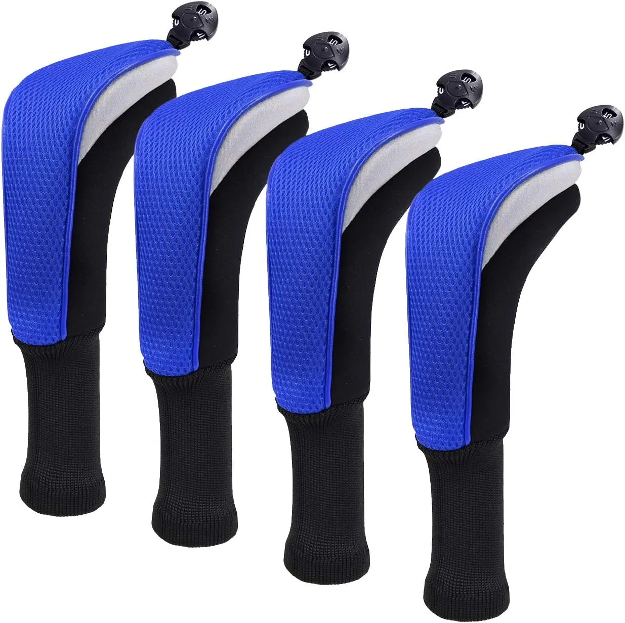 Golf Club Sock Long Neck Mesh Hybrid Putter Headcover Head Covers Interchangeable w/No. Tag
