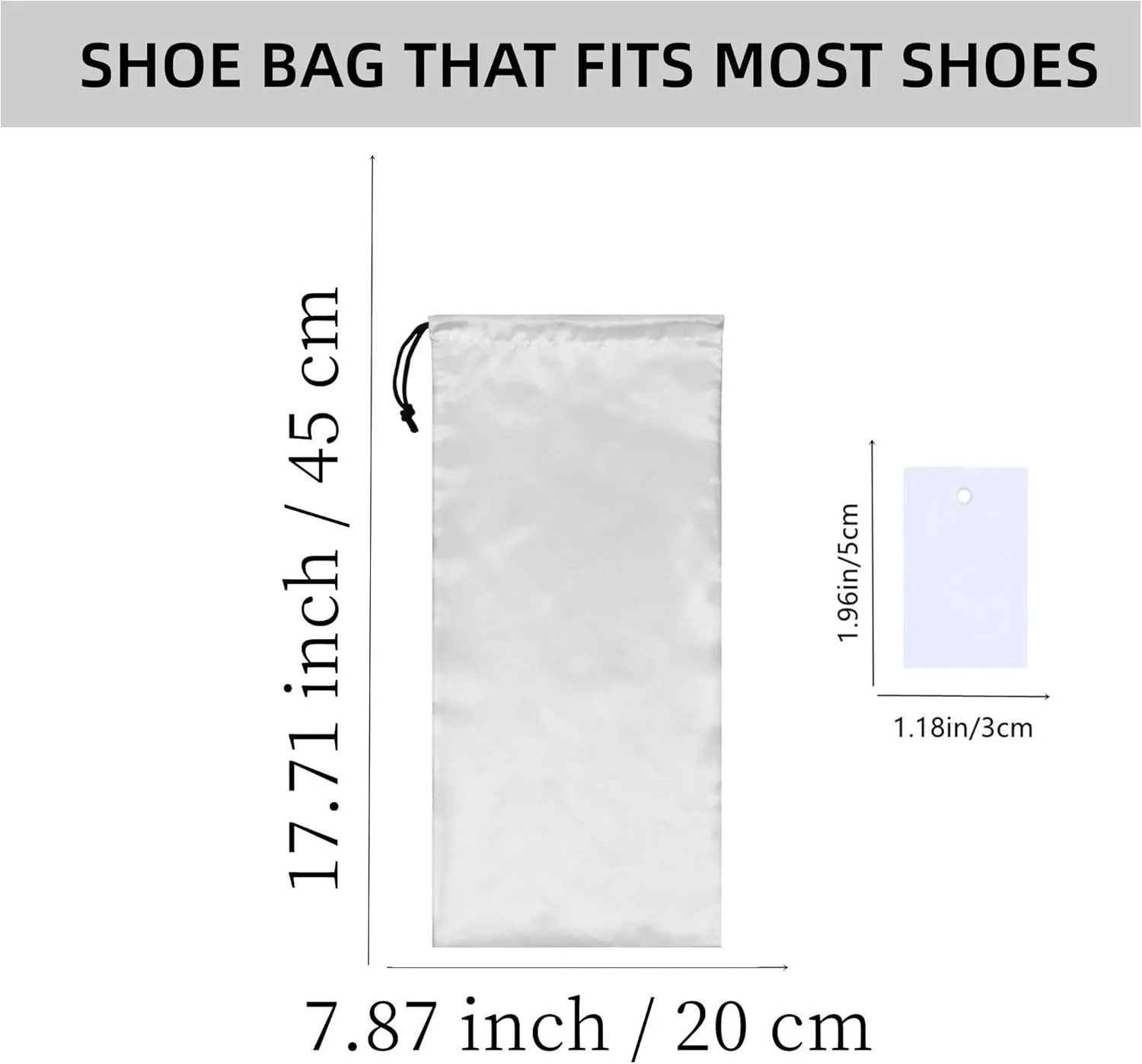 GONGKANGYUAN 10 Pack Shoe Bags for Travel Satin Fabric Shoe Bag with Drawstring for Men Women Travel Protecting Storing Shoes
