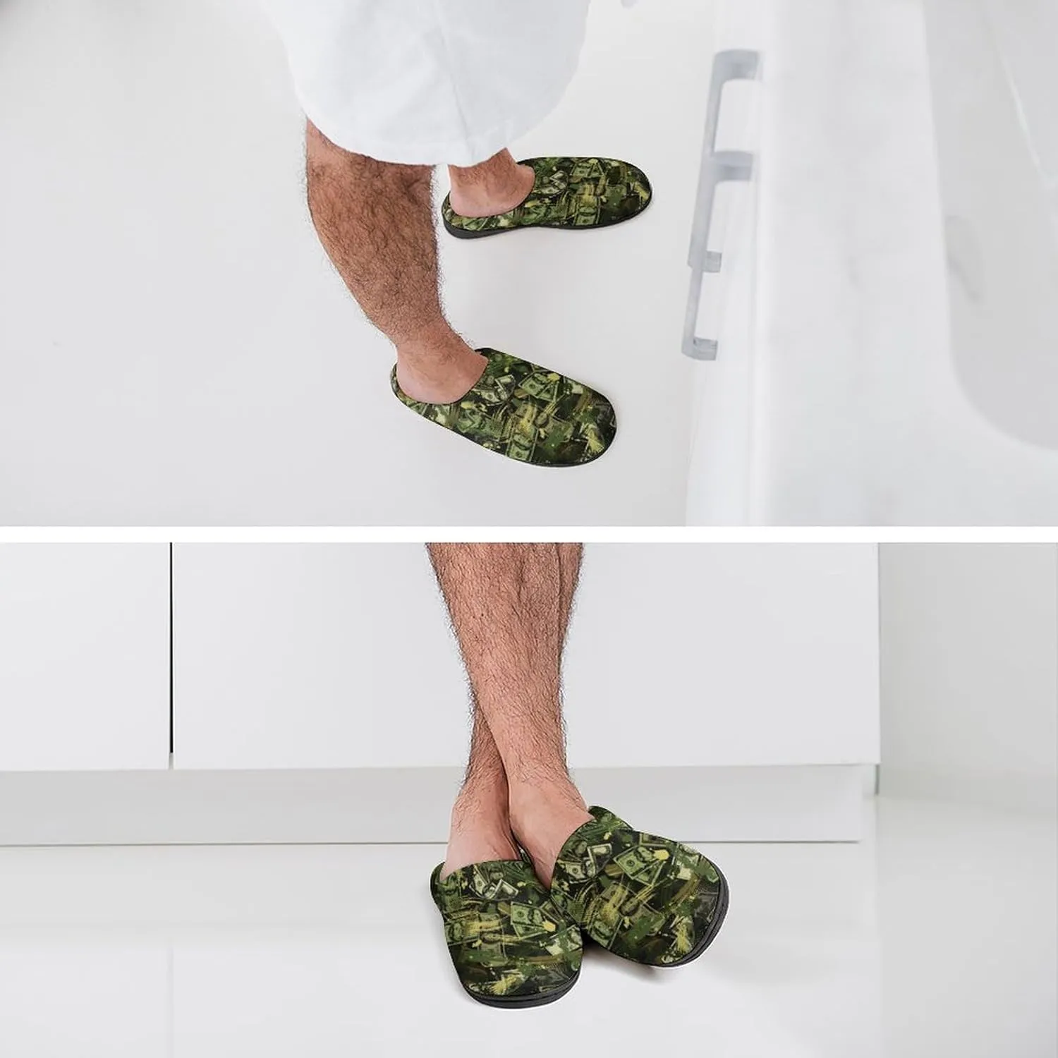 Halloween House Slippers For Woman Men Bedroom Slippers Indoor Outdoor Slip-On Shoes Non-Slip Sole Funny Fall Slippers