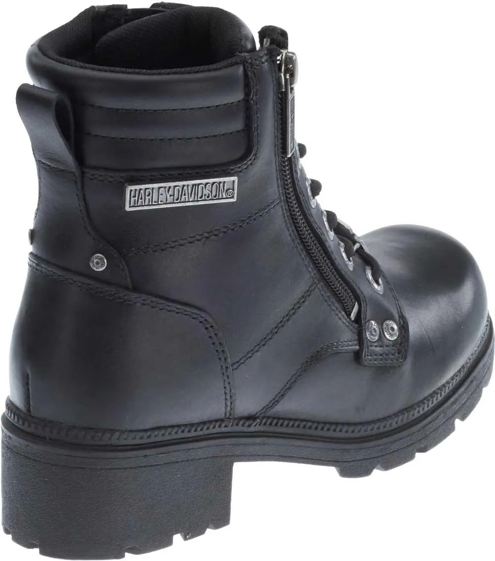 HARLEY-DAVIDSON FOOTWEAR Women's Inman Mills Leather Motorcycle Casual Boot