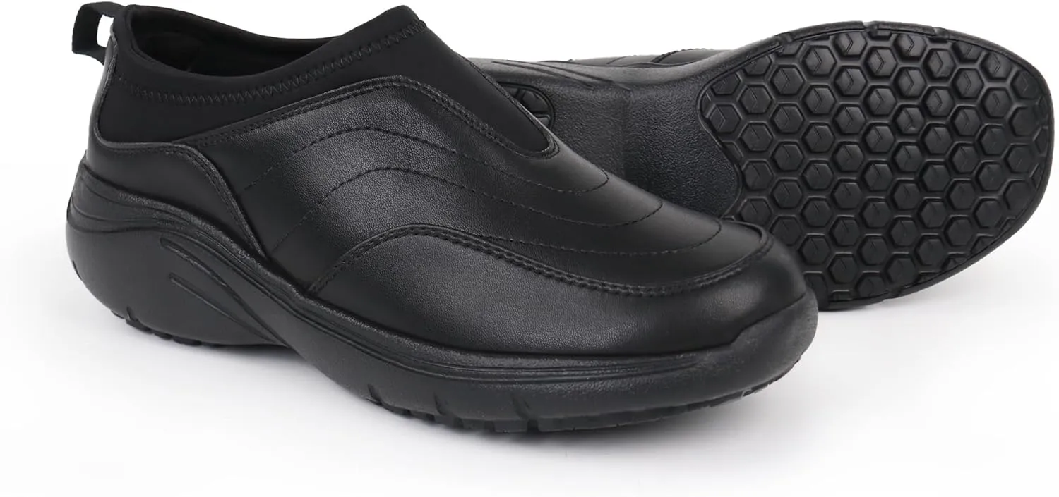 Hawkwell Women's Slip On Lightweight Nursing Shoes Slip Resistant Comfortable Medical Work Shoes