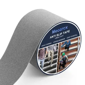 Heavy Duty Anti Slip Tape, 4Inch x 33Feet High Traction Grip Tape for Stairs, Waterproof Anti Slip Tape Durable Adhesive Grip Tape for Skateboards, Non Slip Tape for Outdoor, Grey
