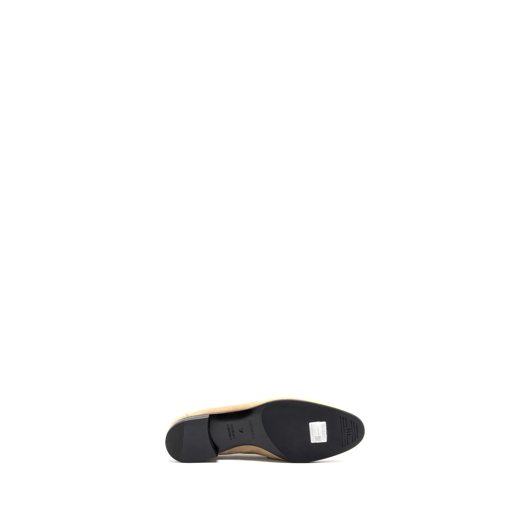 Hermes Size 37 Mocassin Femme Paris Loafer Chevre Velour
