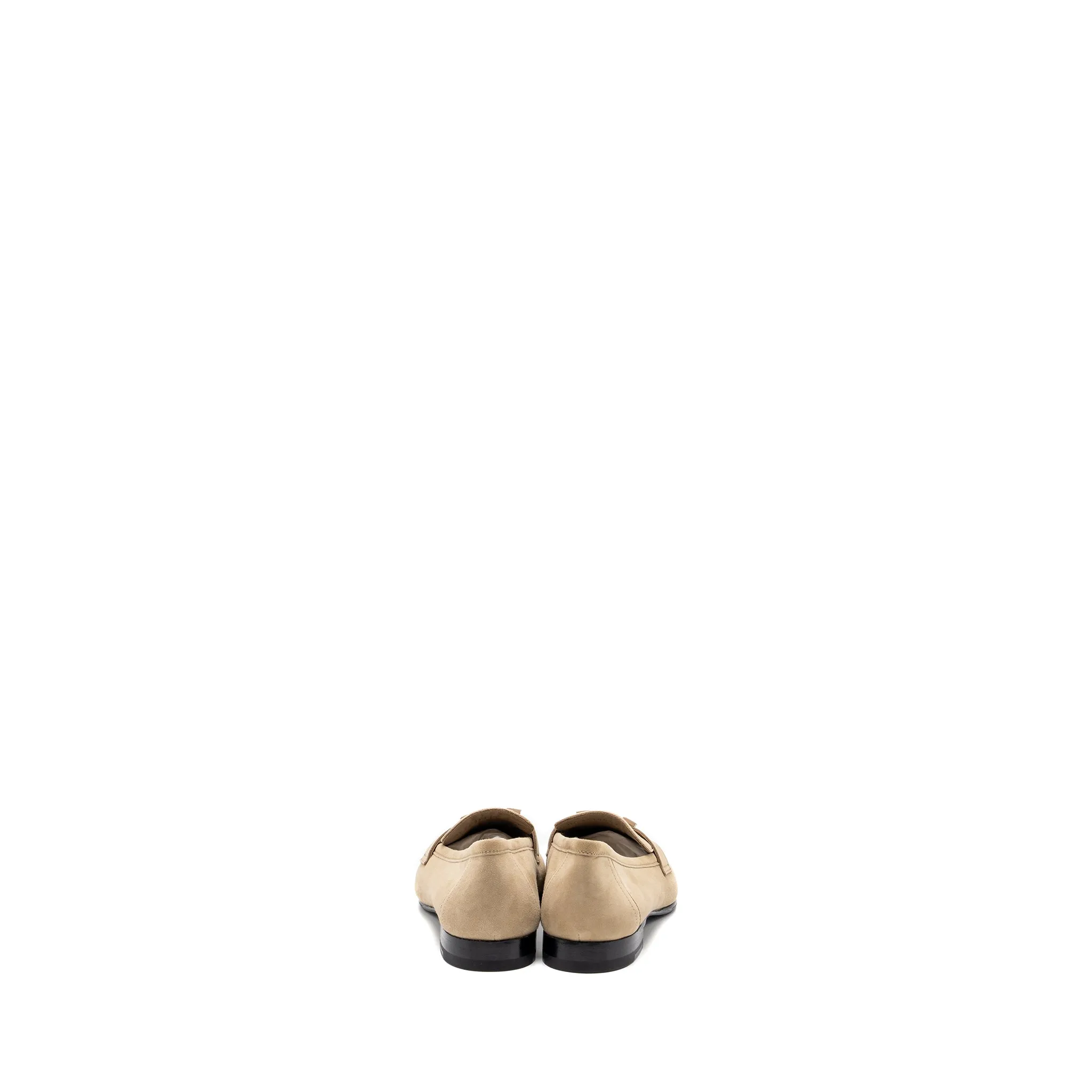 Hermes Size 37 Mocassin Femme Paris Loafer Chevre Velour