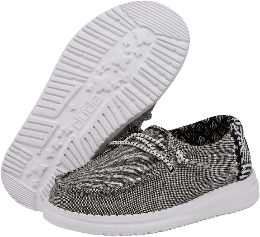 Hey Dude Girl's Wendy Youth Multiple Sizes & Colors | Girl’s Shoes | Girl’s Lace Up Loafers | Lightweight & Comfortable
