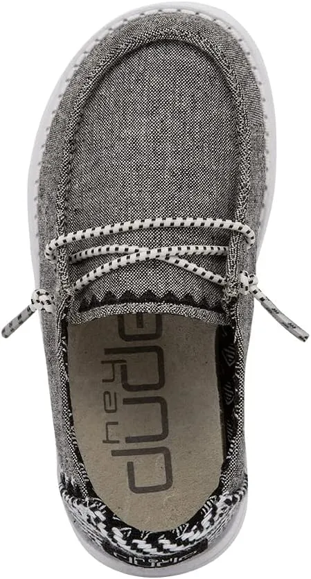 Hey Dude Girl's Wendy Youth Multiple Sizes & Colors | Girl’s Shoes | Girl’s Lace Up Loafers | Lightweight & Comfortable