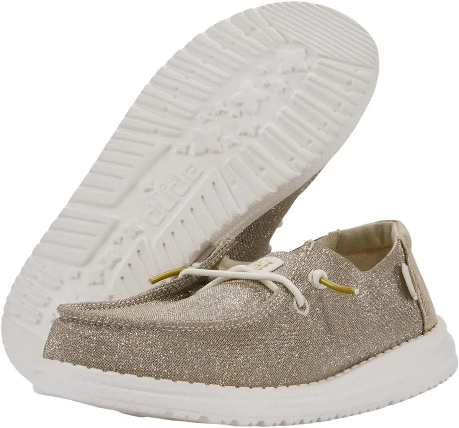 Hey Dude Unisex-Child Wendy Sparkle Kids Loafer