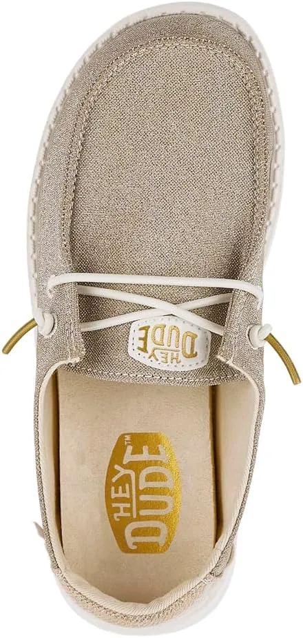 Hey Dude Unisex-Child Wendy Sparkle Kids Loafer