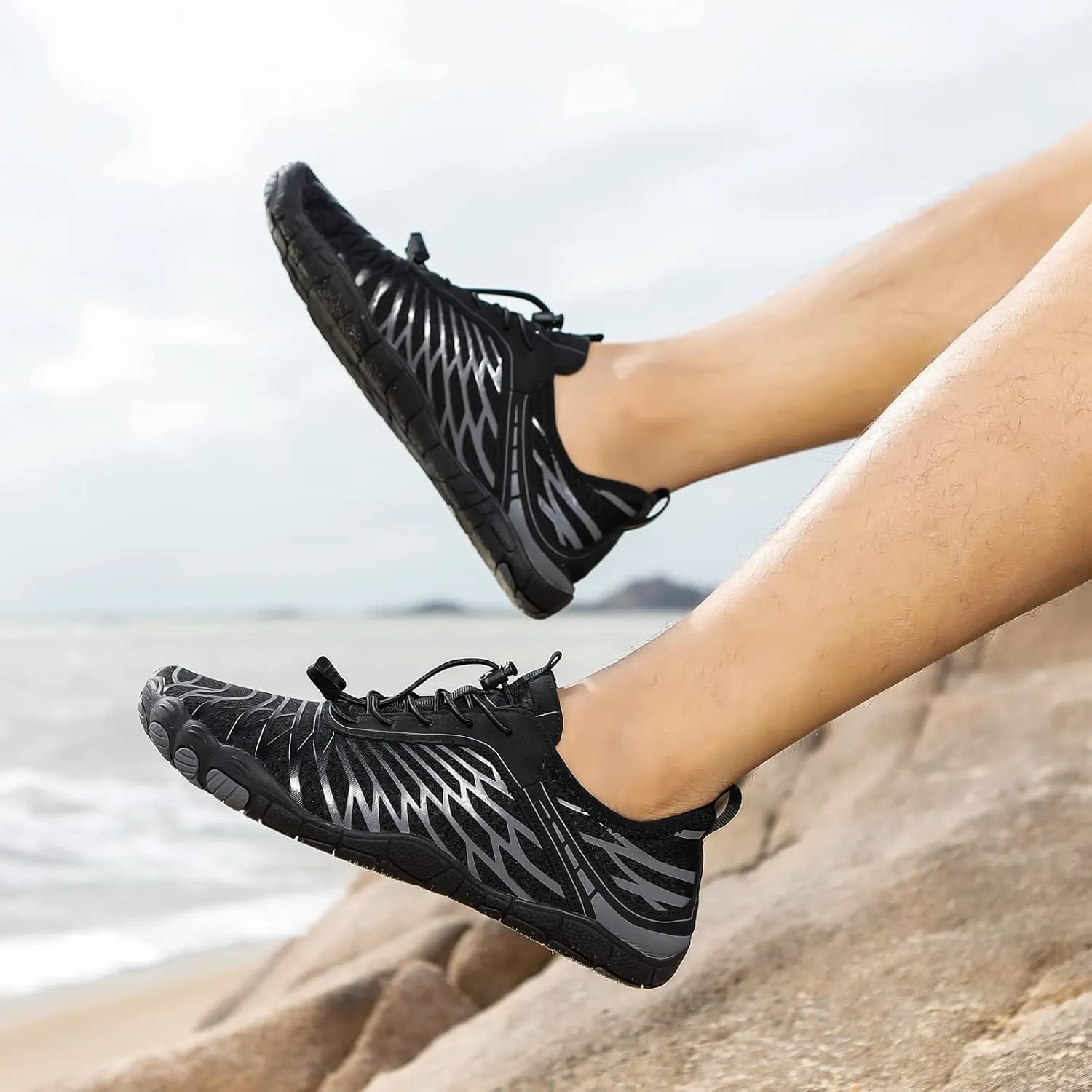 Hike Barefoot Shoes for Women Men Breathable & Non-Slip Athletic Barefoot Wide Toe Water Shoes Lightweight