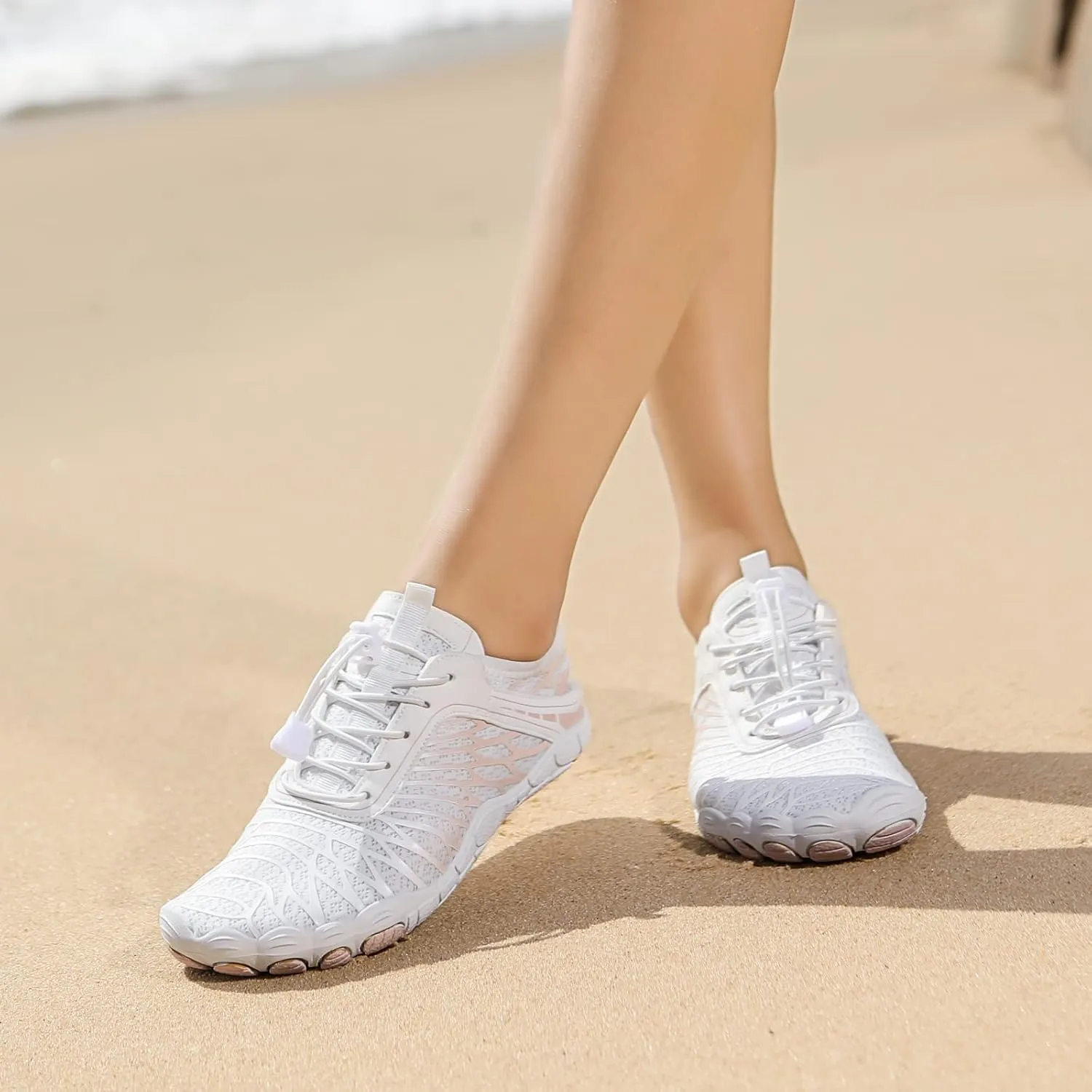 Hike Barefoot Shoes for Women Men Breathable & Non-Slip Athletic Barefoot Wide Toe Water Shoes Lightweight