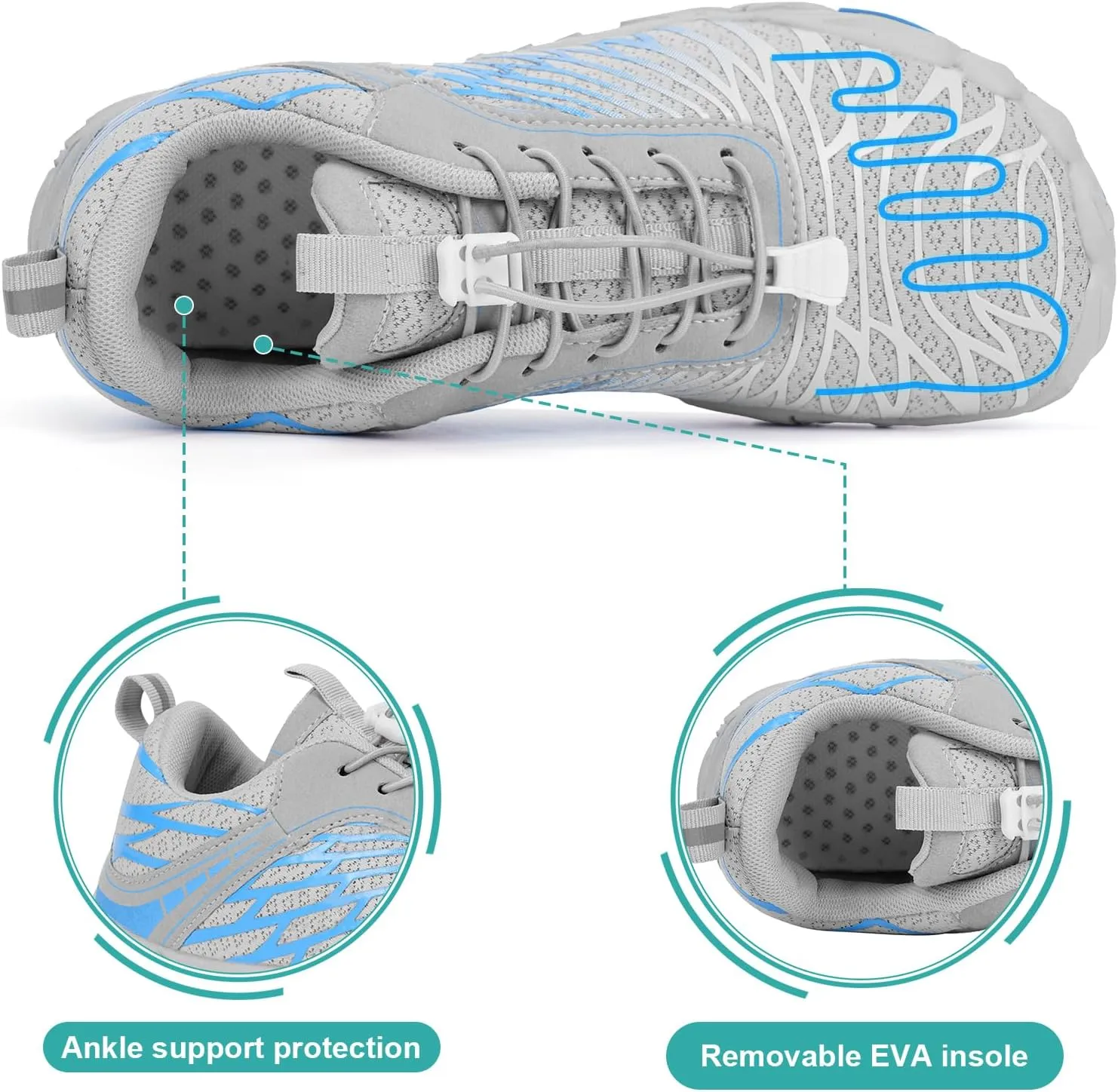Hike Barefoot Shoes Women Men Non-Slip Healthy Barefoot Shoes Womens Mens Breathable Fashion Trail Rnning Hiking Shoe Womens Mens Wide Toe Zero Drop Shoe