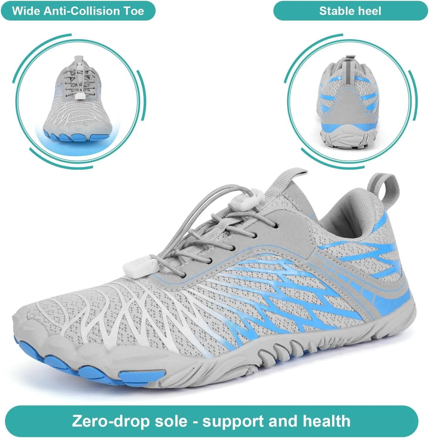 Hike Barefoot Shoes Women Men Non-Slip Healthy Barefoot Shoes Womens Mens Breathable Fashion Trail Rnning Hiking Shoe Womens Mens Wide Toe Zero Drop Shoe