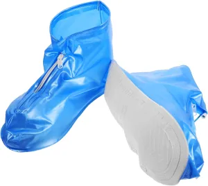 Homoyoyo Rain Boot Overshoes Shoe Covers Reusable Boot Cover Adults Shoes Wide Mouth Zipper Design Outdoor Camping Accessory