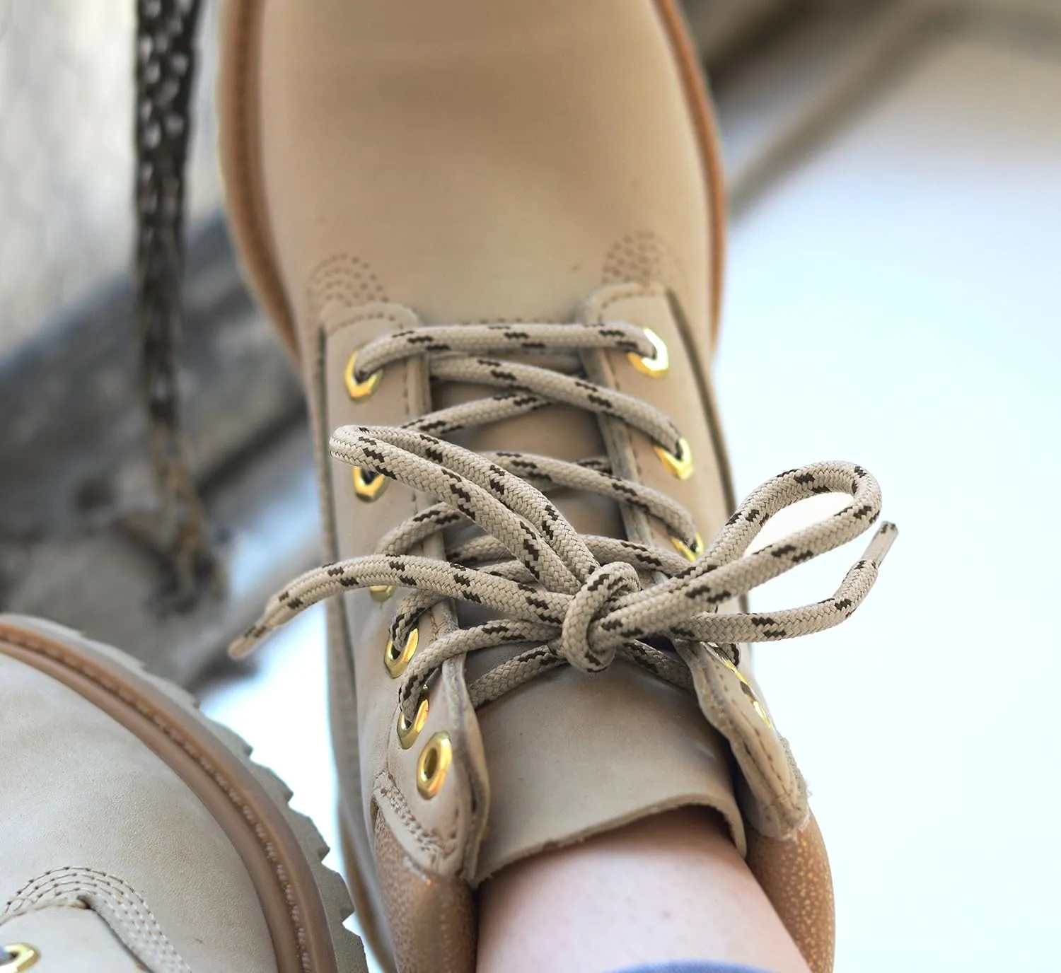 Honey Badger Boot Laces, USA Made Indestructible Shoelaces, Round Heavy Duty Bootlaces for Work & Hiking