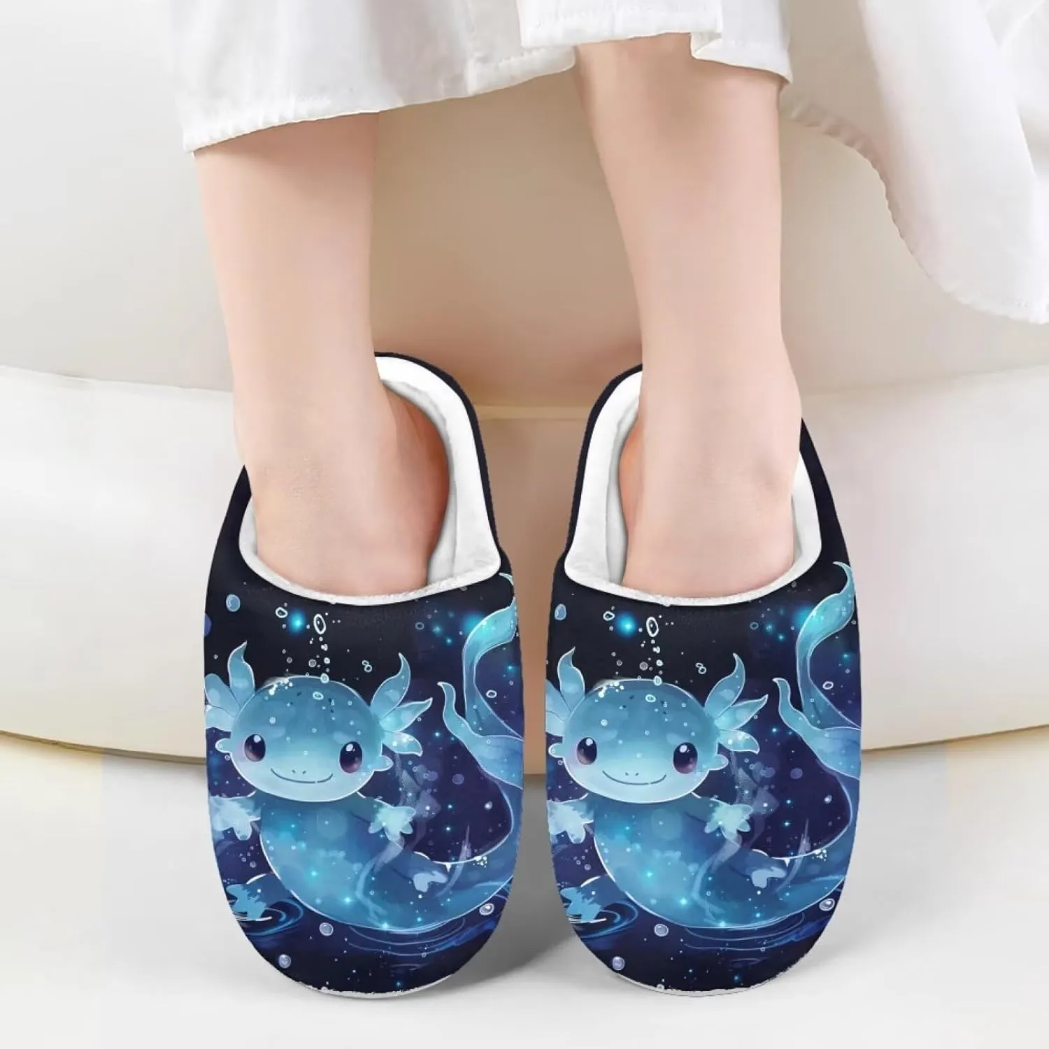 House Slippers for Girls Kids Cozy Fuzzy Slippers Boys Soft Plush Slip On Shoes Cute Winter Bedroom Slipper