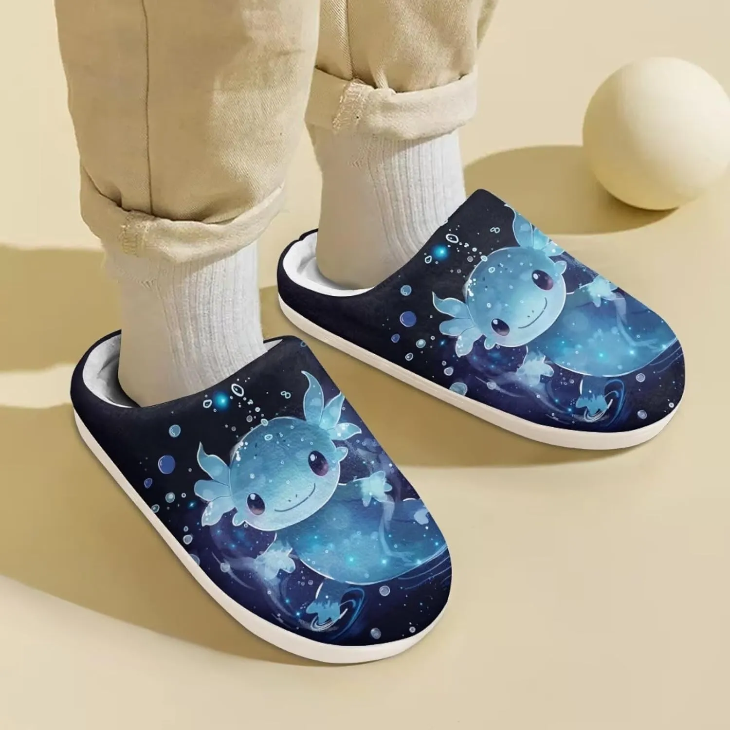 House Slippers for Girls Kids Cozy Fuzzy Slippers Boys Soft Plush Slip On Shoes Cute Winter Bedroom Slipper