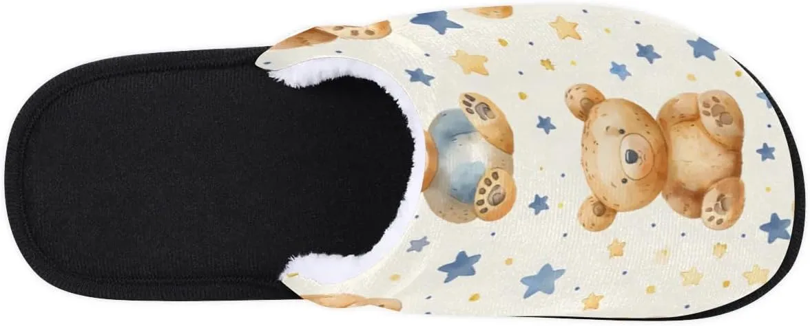 House Slippers for Women Men Soft Cozy Non Slip Lightweight Winter House Shoes for Indoor Outdoor