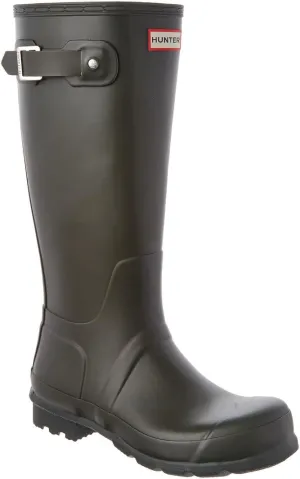 Hunter Men's Walking Rain Boot, Dark Olive, 8