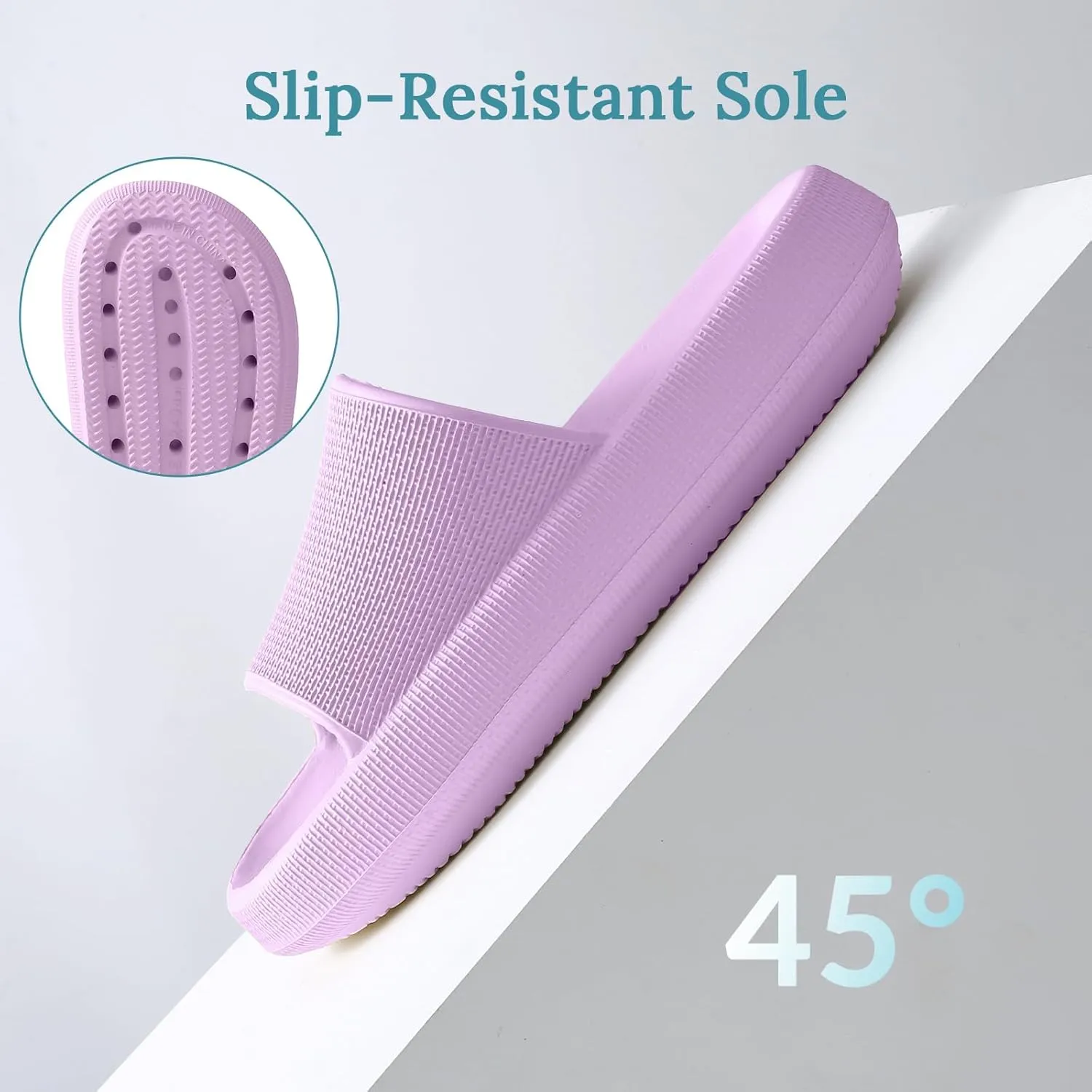 HUXMEYSON Cloud Slippers for Women and Men, Pillow Slippers Super Soft, Thick Sole Slides for Women with Anti-Skid Sole