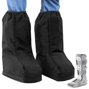 IMPRESA 2 Pack Walking Boot Cover for Foot & Ankle Brace – Medical Boot Shoe Protectors for Rain & Winter Weather – Cast Cover for Foot Brace & Orthopedic Shoes – Med/Large – Unisex