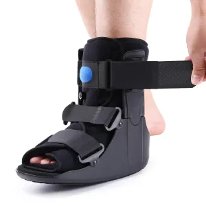 Inflatable Walking Boot, Air Cam Walker Fracture Boot Orthopaedic boot for Sprained Ankle, Short Air Walker Brace for Broken Foot Achilles Tendon Injury Black (Small)