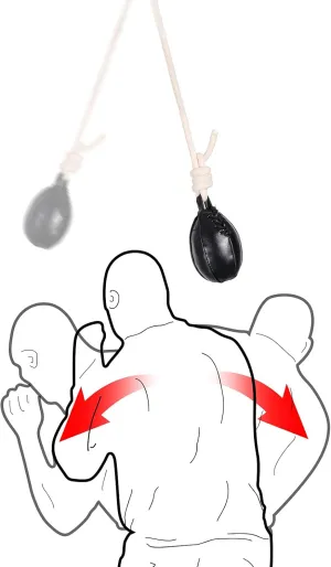 INNOLIFE Boxing Slip Bag, Dodge Hide Speed Ball for Reflex Training, Kickboxing, MMA Pendulum Training