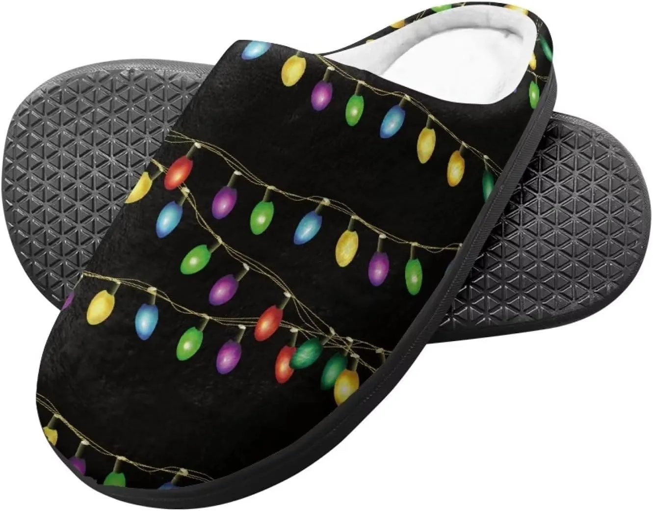 INSTANTARTS Girls Slippers Slip-on Lightweight Soft House Slipper Non-slip Breathable Fuzzy Fluffy Bedroom Flats