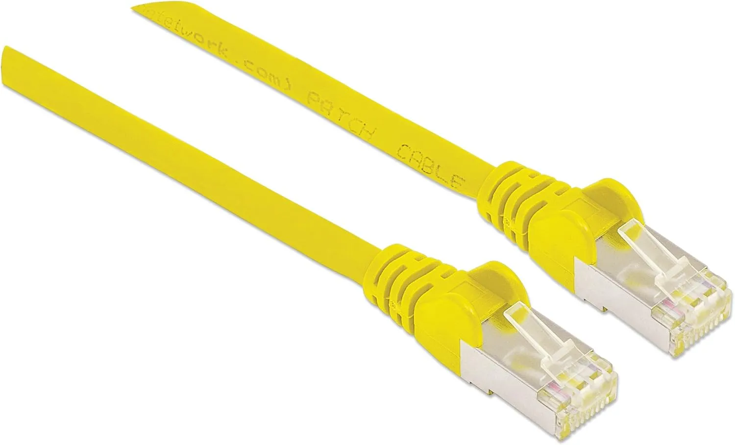 Intellinet Network Patch Cable, Cat6A, Copper, S/FTP, LSOH/LSZH, PVC, Gold Plated Contacts, Snagless, Booted, Polybag, 3 m, Yellow