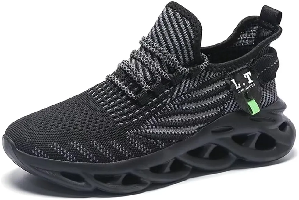 Jakcuz Mens Plus Size Mesh Platform Slip on Walking Shoes Non-Slip Breathable Gym Sport Casual Fashion Sneakers