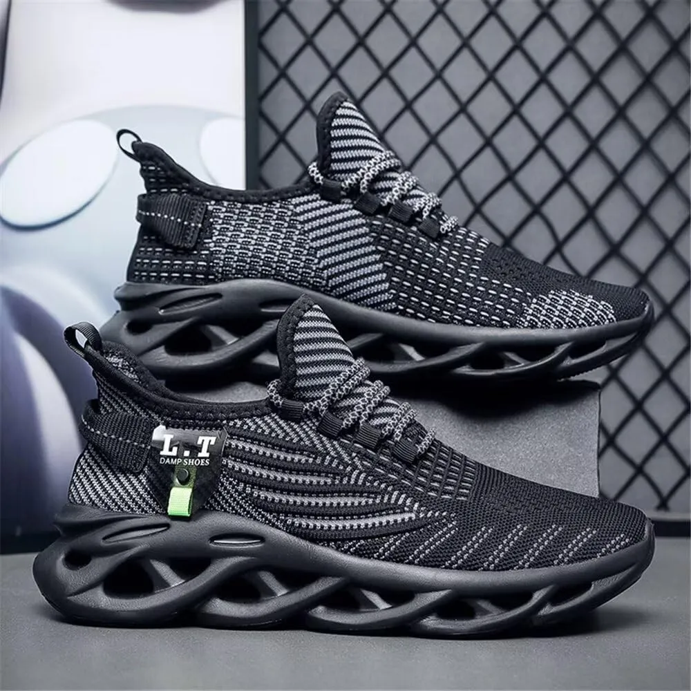 Jakcuz Mens Plus Size Mesh Platform Slip on Walking Shoes Non-Slip Breathable Gym Sport Casual Fashion Sneakers