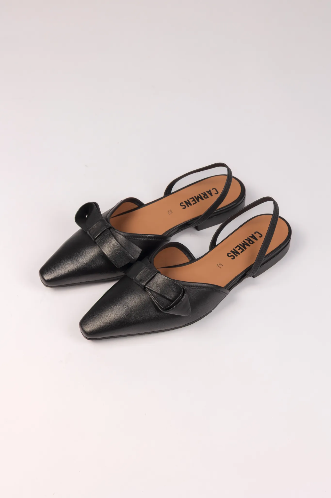 JANE BOW SHOES - NERO