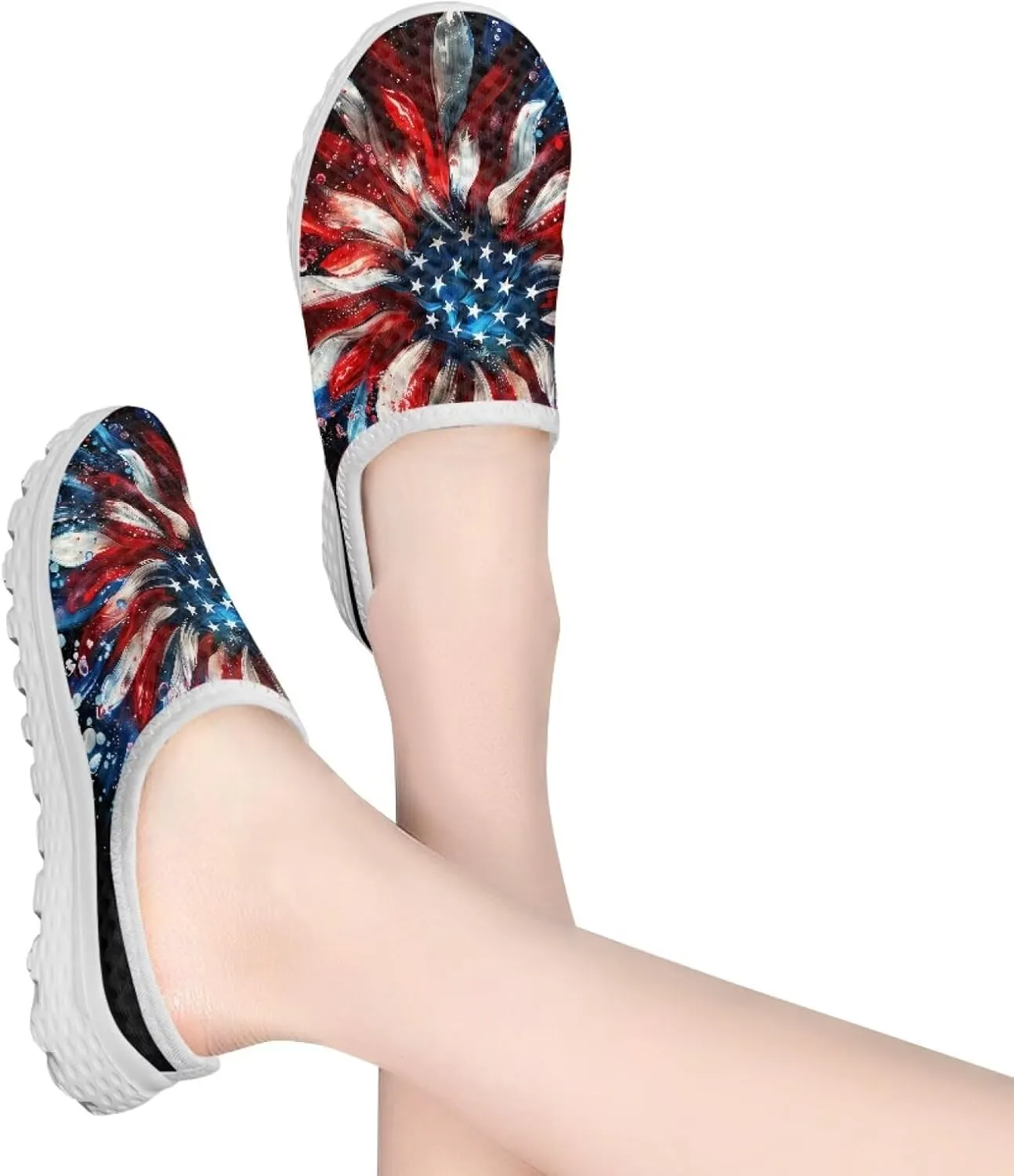 Jeiento Women Lightweight Slip On Mules Shoes Comfortable Anti Slip Loafers Open Back Breathable Slippers