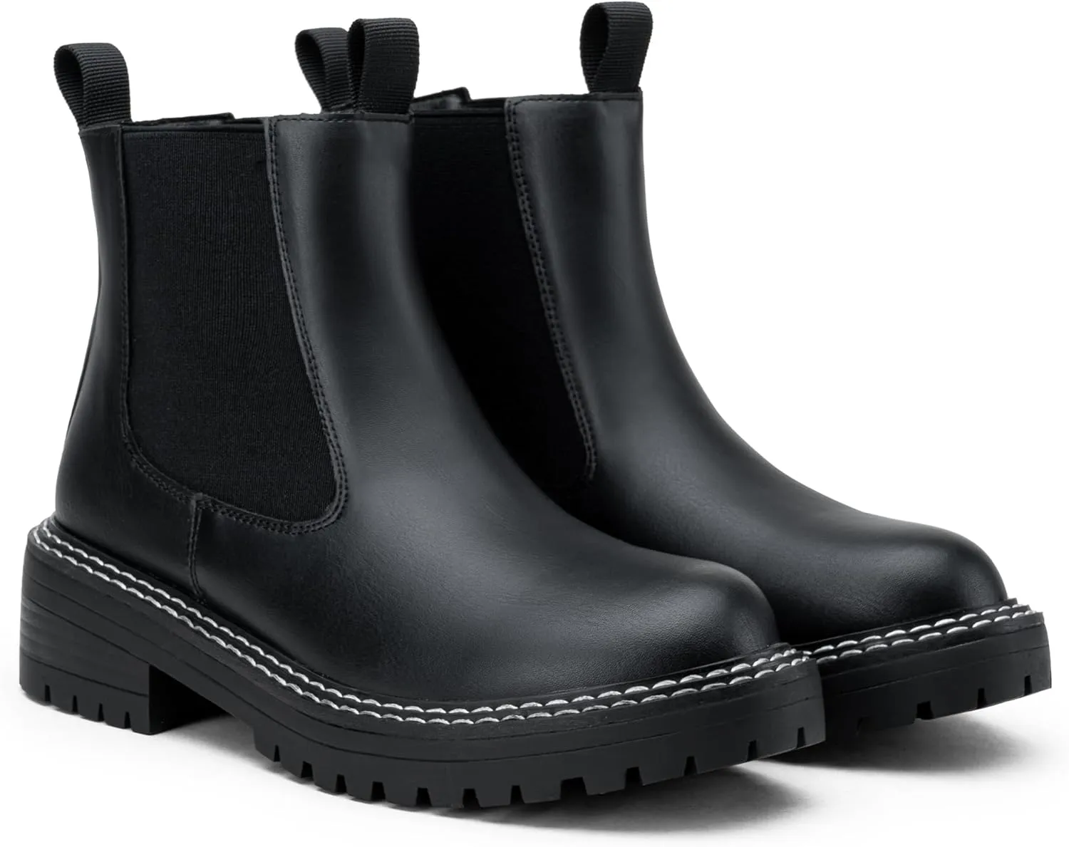 Jeossy Women's 9605 Chelsea Ankle Boots Slip on Short Booties