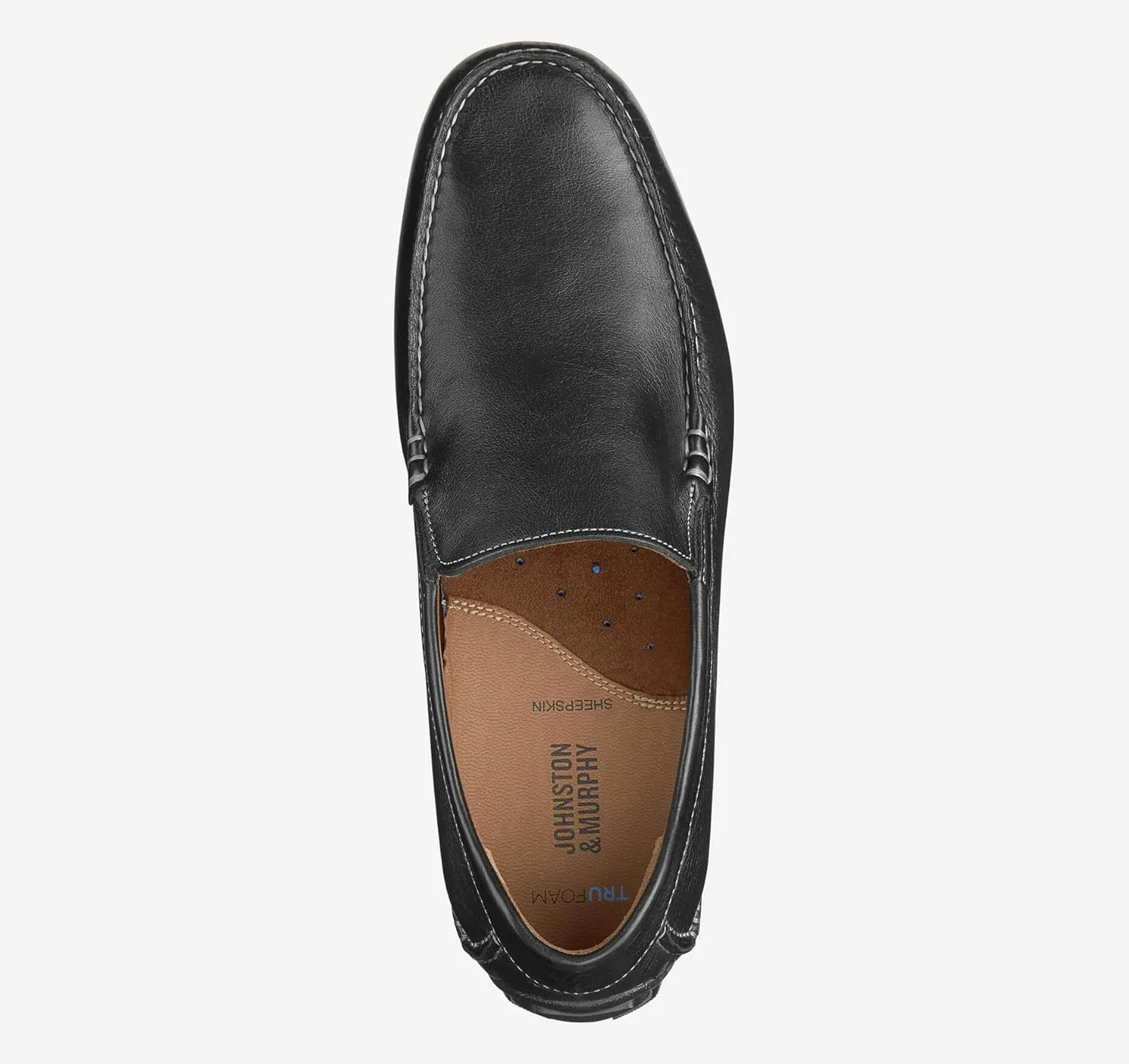Johnston & Murphy Cort Moc Toe Venetian Men’s Shoe – Men’s Leather Moccasins, Mens Driving Loafer, Casual Dress Shoes for Men